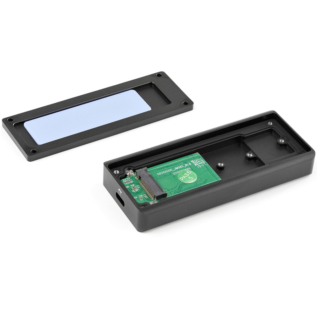 StarTech.com Caja USB 3.1 Gen 2 (10Gbps) para Unidades SSD NVMe M.2 - Resistente al Agua y el Polvo - IP67 cajas para discos duros externos 1 M.2 cm (M.2") PCI Express 3.0 Si