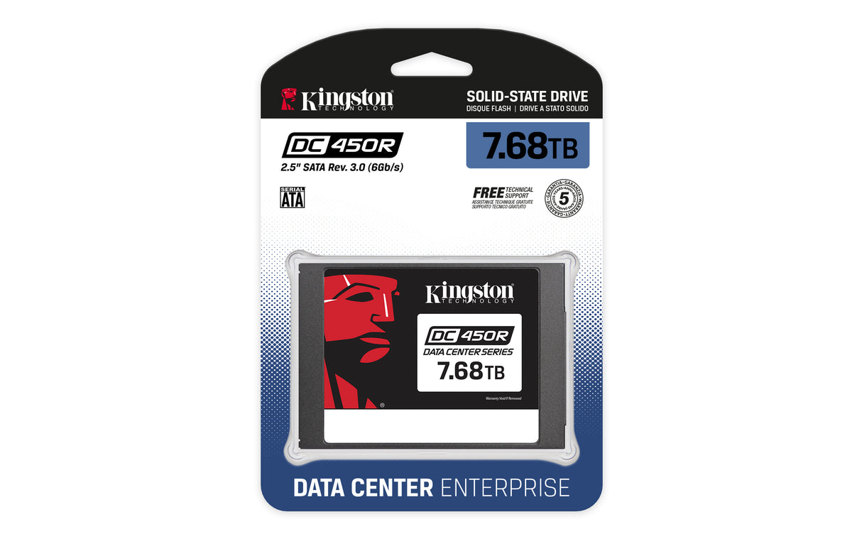 Kingston Technology DC450R unidades internas de estado sólido 256-bit AES 7,68 GB 2.5" Serial ATA III