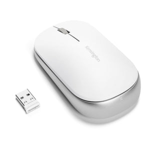 Kensington Ratón inalámbrico dual SureTrack™: blanco Ratón Viajes Inalámbrico RF Wireless + Bluetooth 2400 DPI