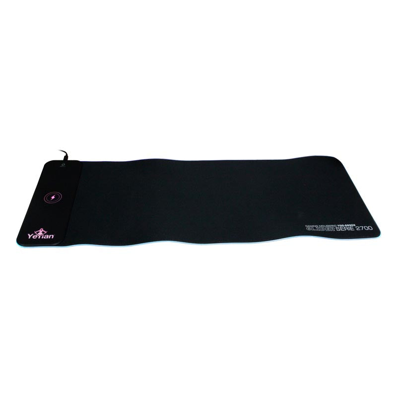 Yeyian Glider 2700 Cojín de ratón para Juegos Negro, Monocromático, Poliéster, Caucho