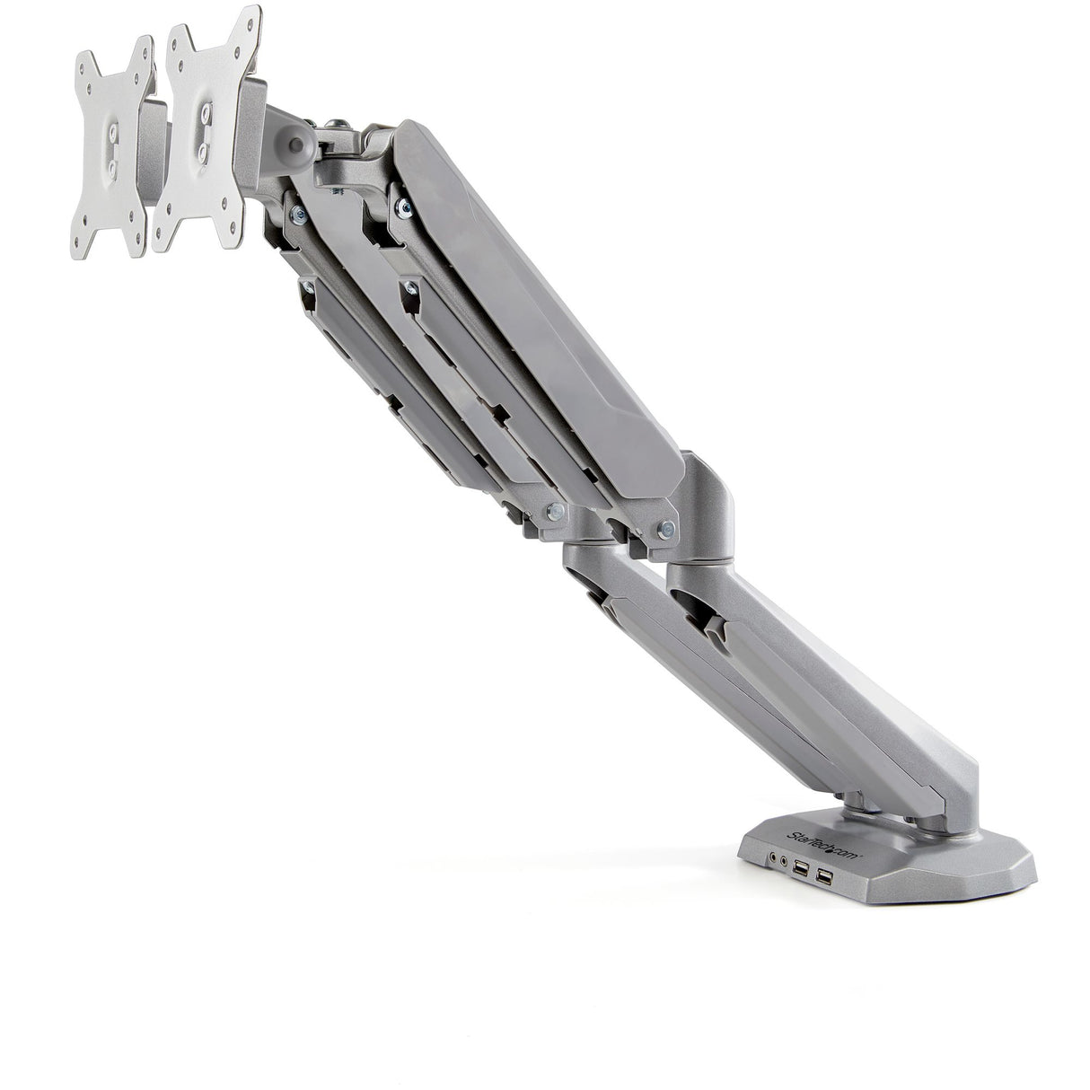 StarTech.com Brazo de Soporte para 2 Monitores - para Pantallas VESA de 15 a 32IN con Hub USB de 2 Puertos Monitor Plata