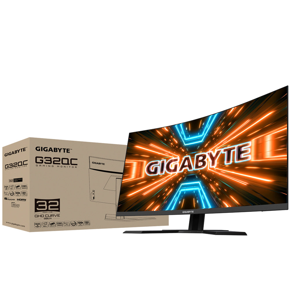 GIGABYTE G32QC Monitor 81,3 cm (32") 2560 x 1440 Pixeles Quad HD Edge LED Negro