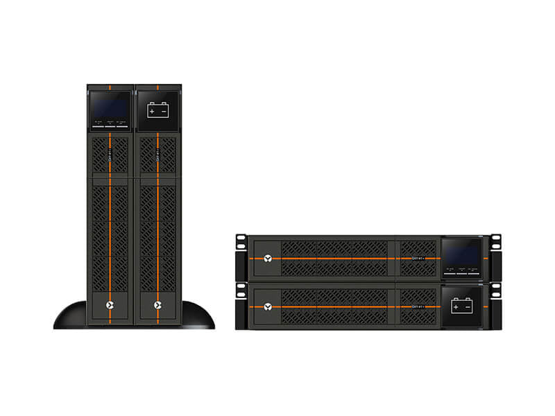 Vertiv SAI monofásico Vertiv Liebert GXT RT+ – SAI rack/torre de 1 kVA 900 W 230 V | Factor de potencia 0,9 UPS Doble conversión (en línea) 1 kVA 900 W Onda sinusoidal pura