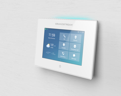 Grandstream Networks GSC3570 sistema de intercomunicación de video 17.8 cm (7") Blanco, TFT, 1024 x 600 Pixeles, Capacit