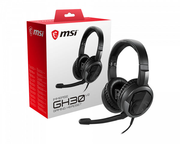 MSI Immerse GH30 V2 Auriculares Auriculares Diadema Juego Binaural