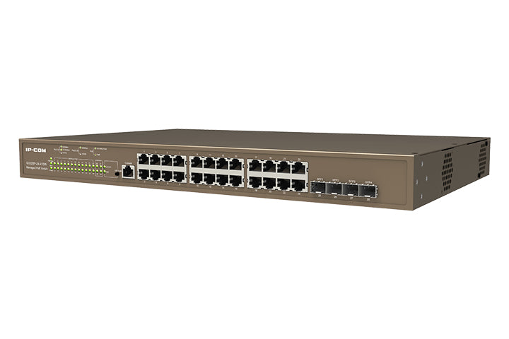 G5328P-24-410W, Switch PoE Administrable, 24 Giga, 4 SFP, 370W