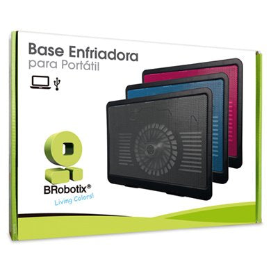 BRobotix 044695N enfriador para laptop 38.1 cm (15") 320 RPM Negro, 1 pieza(s)