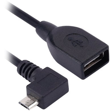 Cable USB a OTG BROBOTIX 097242, USB B a USB A, Macho/Hembra, Negro
