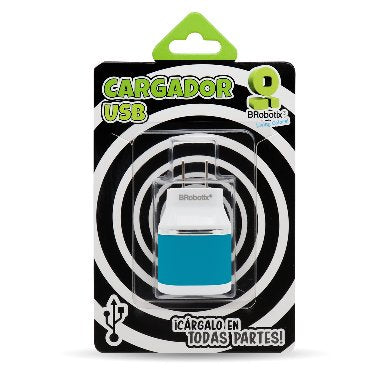 BRobotix 161264A Cargador de dispositivos móviles Interior Universal Azul, Blanco