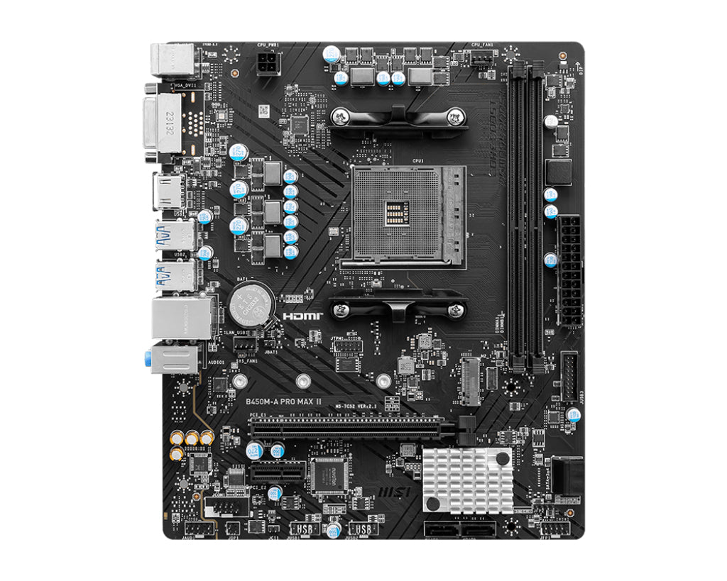 MSI B450M-A PRO MAX II placas base AMD Zócalo AM4 AMD Ryzen™ 5 1