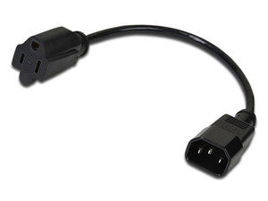 Paquete de cables de Alimentación Startech 18 AWG, 30cm, NEMA 5-15 a C14, 10 piezas