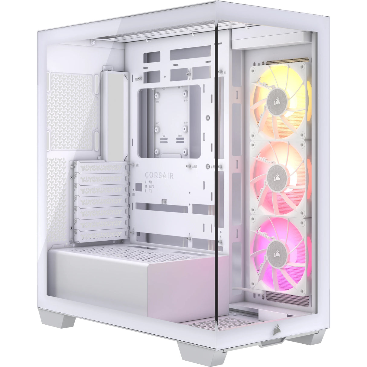 Corsair iCUE LINK 3500X RGB Midi Tower Blanco, EATX, Acero, Vidrio templado