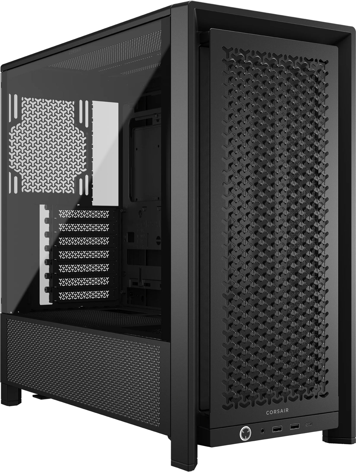 Gabinete Corsair FRAME 4000D Mid-Tower ATX, Cristal Templado, USB-C, Negro
