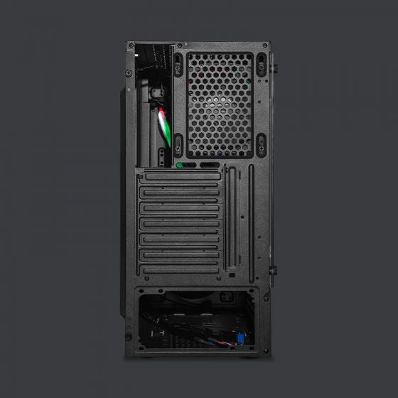 GABINETE YEYIAN GAMER YCH-LAR7-01BK CRESCENT ATX 3 VENT ARGB CRIS/TEMP