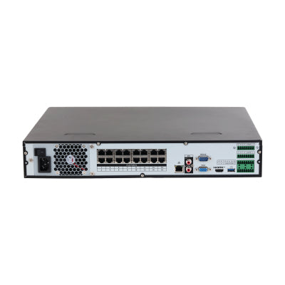NVR de 8 Megapíxeles/ 4K WizSense/ 32 Canales IP/ 16 Puertos PoE/ 4 Bahías de Discos Duros/ Smart H.265+/ 1 Canal de Rec