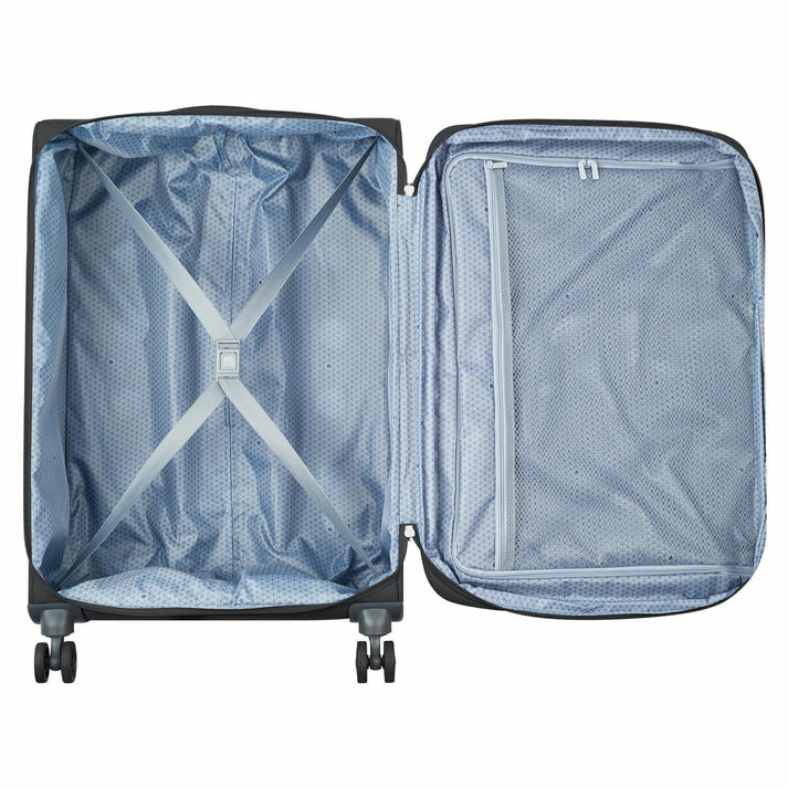 Delsey MARINGA Maleta Cubierta suave Negro 118.85 L Poliéster, 4 rueda(s), Rueda giratoria, Cerradura de combinación de