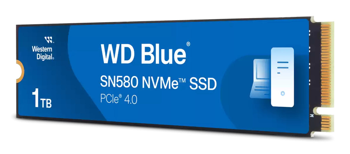SSD Interno Western Digital Blue SN580 1TB M.2 2280 PCIe 4.0 NVMe Lect 4150/4150 MB/s para Lap y PC