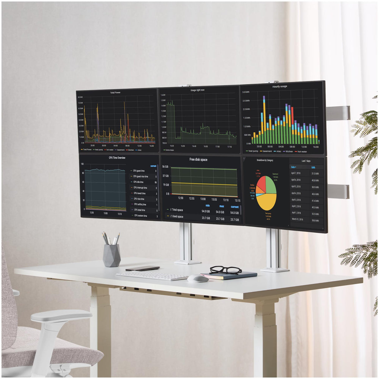StarTech.com 6-MONITOR-ARM-A Soportes para monitores 6 32 kg Si