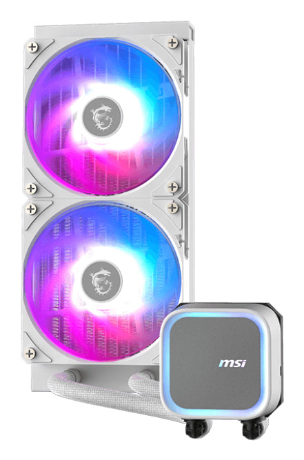 MSI MAG Coreliquid A13 240 WHITE sistemas de refrigeración para ordenadores Placa base, Procesador 12 mm 62,6 cfm Si