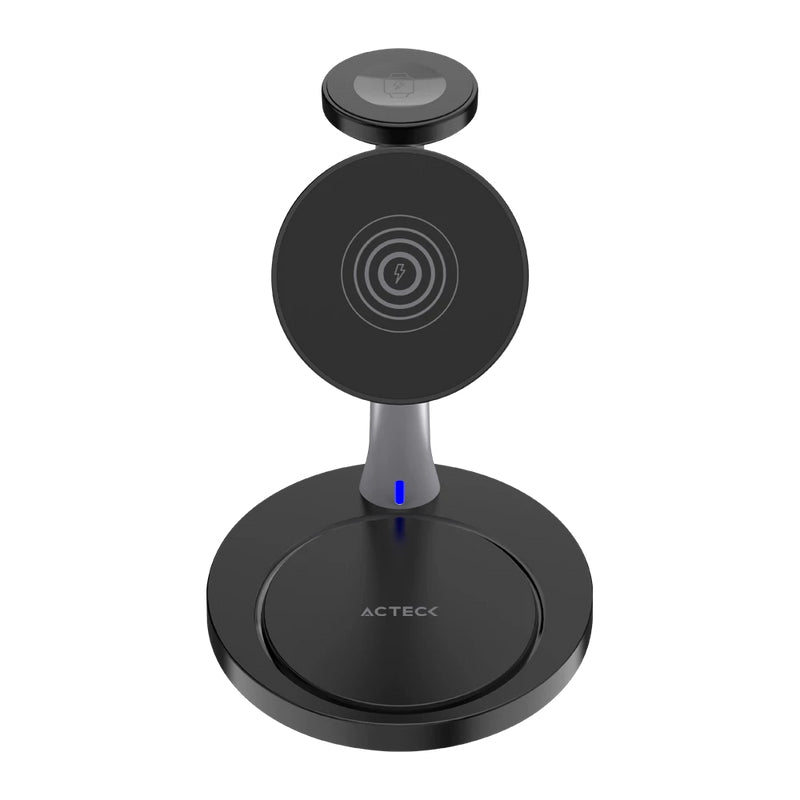 Acteck Energon S-Mate CI740 Audífonos, Smartphone, Reloj inteligente Negro USB Cargador inalámbrico Interior