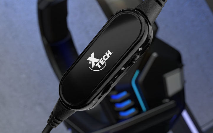 Xtech XTH-545 audífono y auriculare Auriculares Alámbrico Diadema Juego USB tipo A Negro, 20 - 20000 Hz, 283.49 g