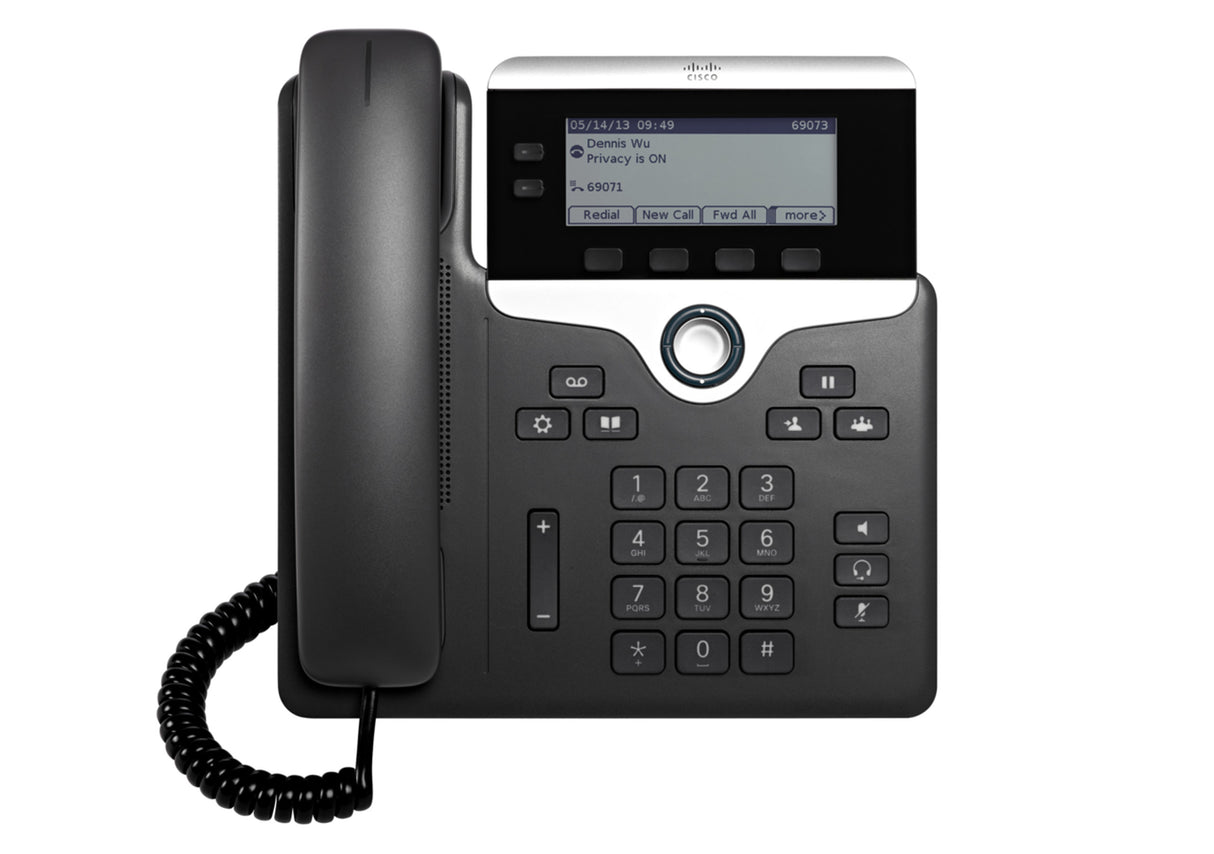 C2G 7821 Teléfonos IP Teléfono IP Negro, Plata Terminal con conexión por cable