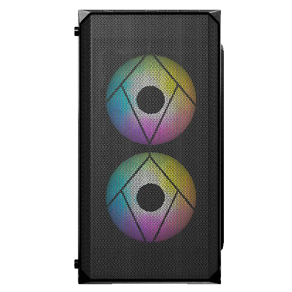 Gabinete ACTECK Micro Torre Doom GI630 / Max MB M-ATX Fuente ATX Plus 500w / 1xUSB 3.0 + 3xFan RGB / Panel Izq Acrilico