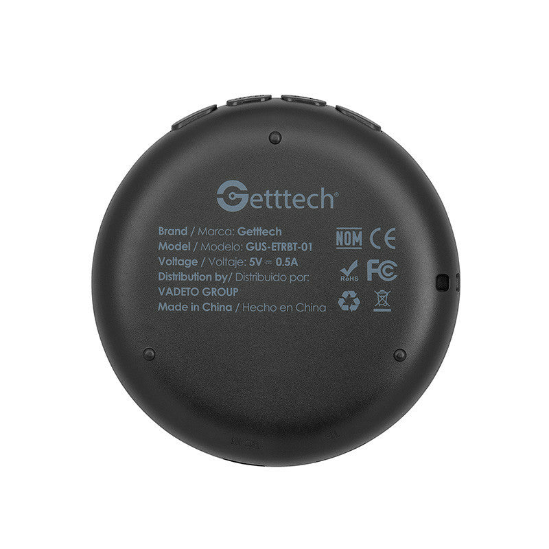 Getttech GUS-ETRBT-01 altavoz portátil o de fiesta Altavoz monofónico portátil Negro 3 W