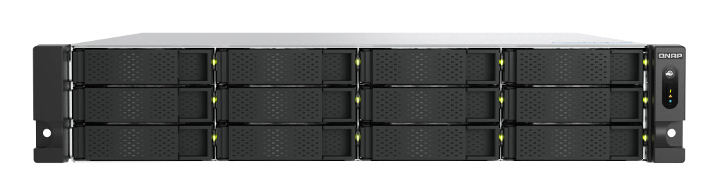 QNAP TS-h1277AXU-RP NAS Bastidor (2U) AMD Ryzen™ 7 32 GB DDR5 0 TB QNAP QTS Aluminio, Negro