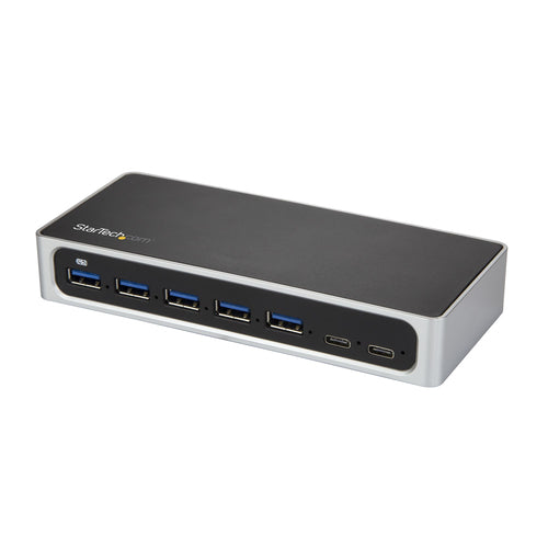 StarTech.com Hub Concentrador USB 3.0 USB C a 5x USB-A y 2x USB Tipo C de 7 Puertos - 5Gbps - Ladrón USBC Alimentado Hub