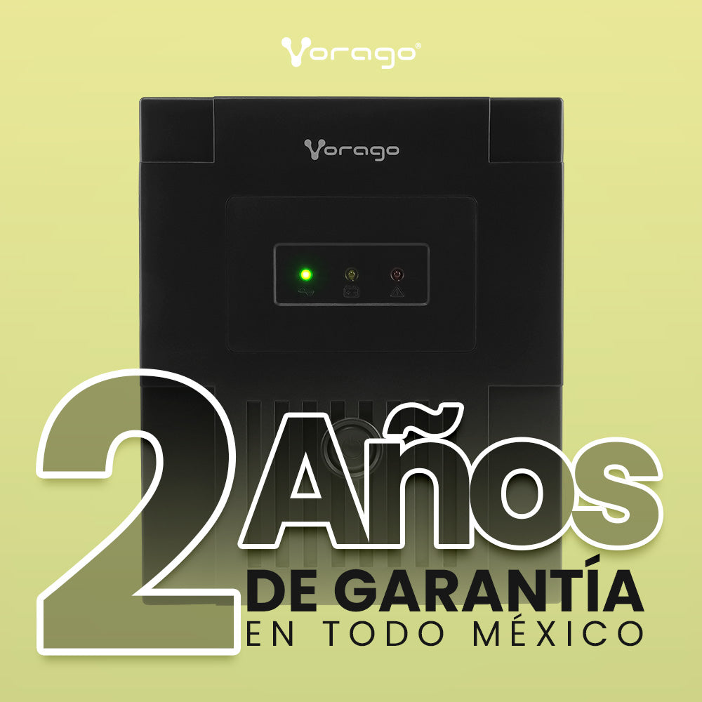 NO BREAK VORAGO UPS-500 1,500 VA 900W 20-25 MIN 6 CONTACTOS