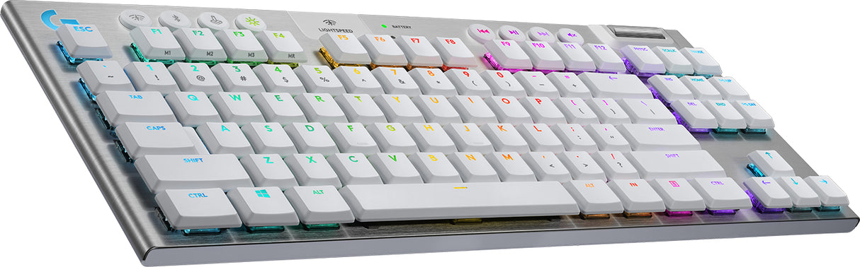 TECLADO LOGITECH G915 TKL LIGHTSPEED USB BT RGB WHITE (920-009660)
