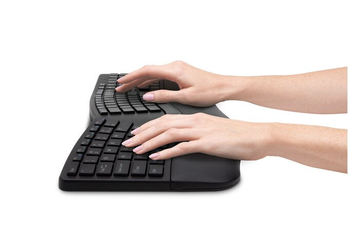 Kensington Teclado inalámbrico Pro Fit® Ergo (negro) Teclado Universal Inalámbrico y alámbrico RF inalámbrica + USB QWERTY