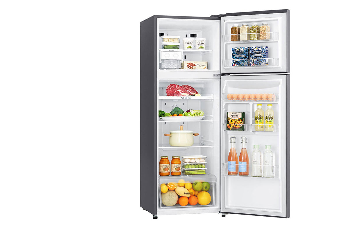 LG GT32BDC frigoríficos y congeladores Independiente Plata Derecho Vidrio templado