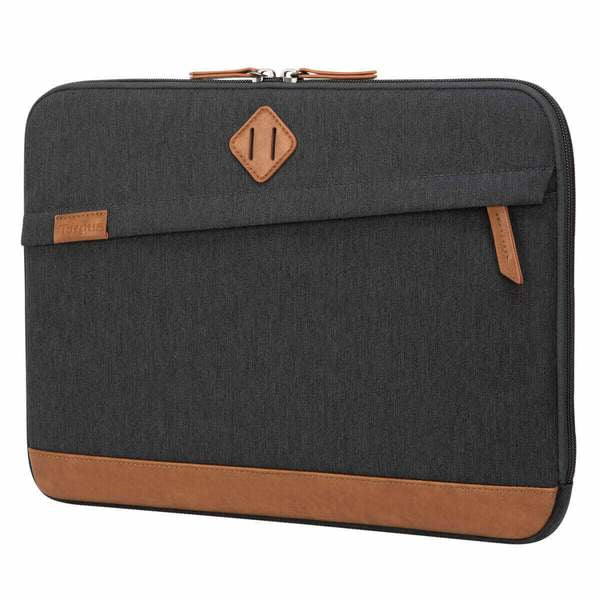 Targus Strata III Laptop Monocromo 35,6 cm (14") Funda Marrón, Gris