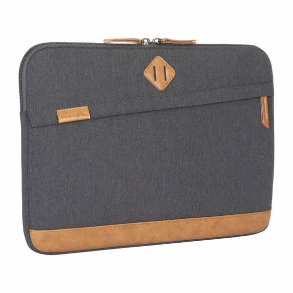 Targus Strata III Laptop Monocromo 35,6 cm (14") Funda Marrón, Gris