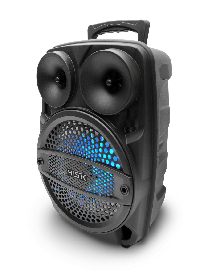 Misik MB128 altavoz portátil y para fiesta Negro 2500 W, Inalámbrico y alámbrico, LED