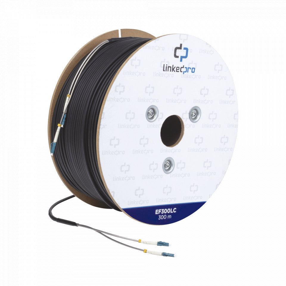 LinkedPRO EF-300-LC Cable de fibra óptica e InfiniBand 300 m Mini-TOSLINK Negro