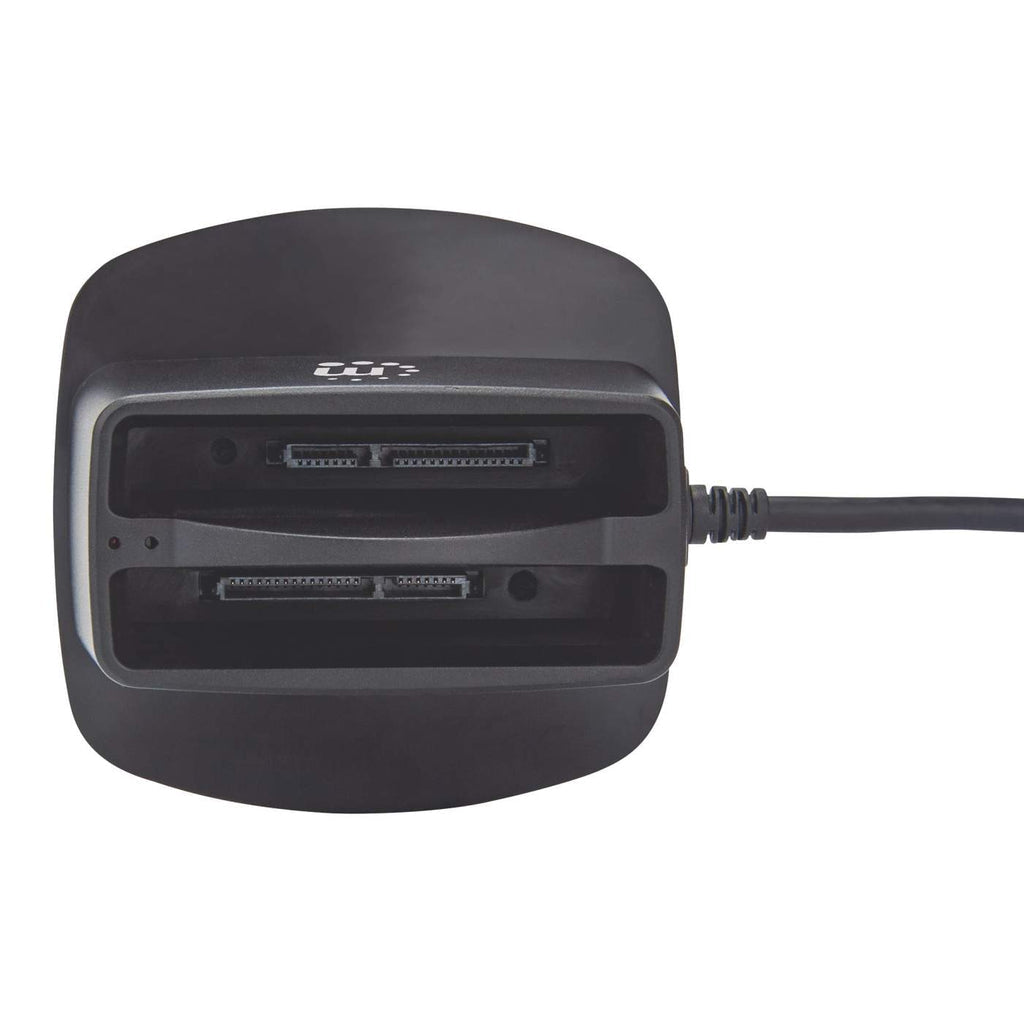 Manhattan Base de conexión dual USB 3.0 SuperSpeed y disco duro SATA 2.5" bases de conexión para discos duros Unidad de disco duro Serial ATA III 2.5 cm (2.5") 2