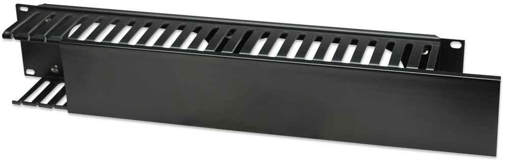 Intellinet Organizador Horizontal 19", 2U, (Plástico) Rack Panel frontal Negro 48,3 cm (19") 790 g
