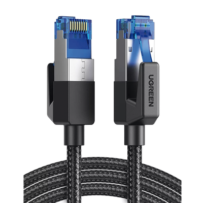 80433 - Cable Ethernet Cat8 / 40 Gbps / 2000 MHz / F/FTP / 5 m (16.40 ft) / Nylon Trenzado