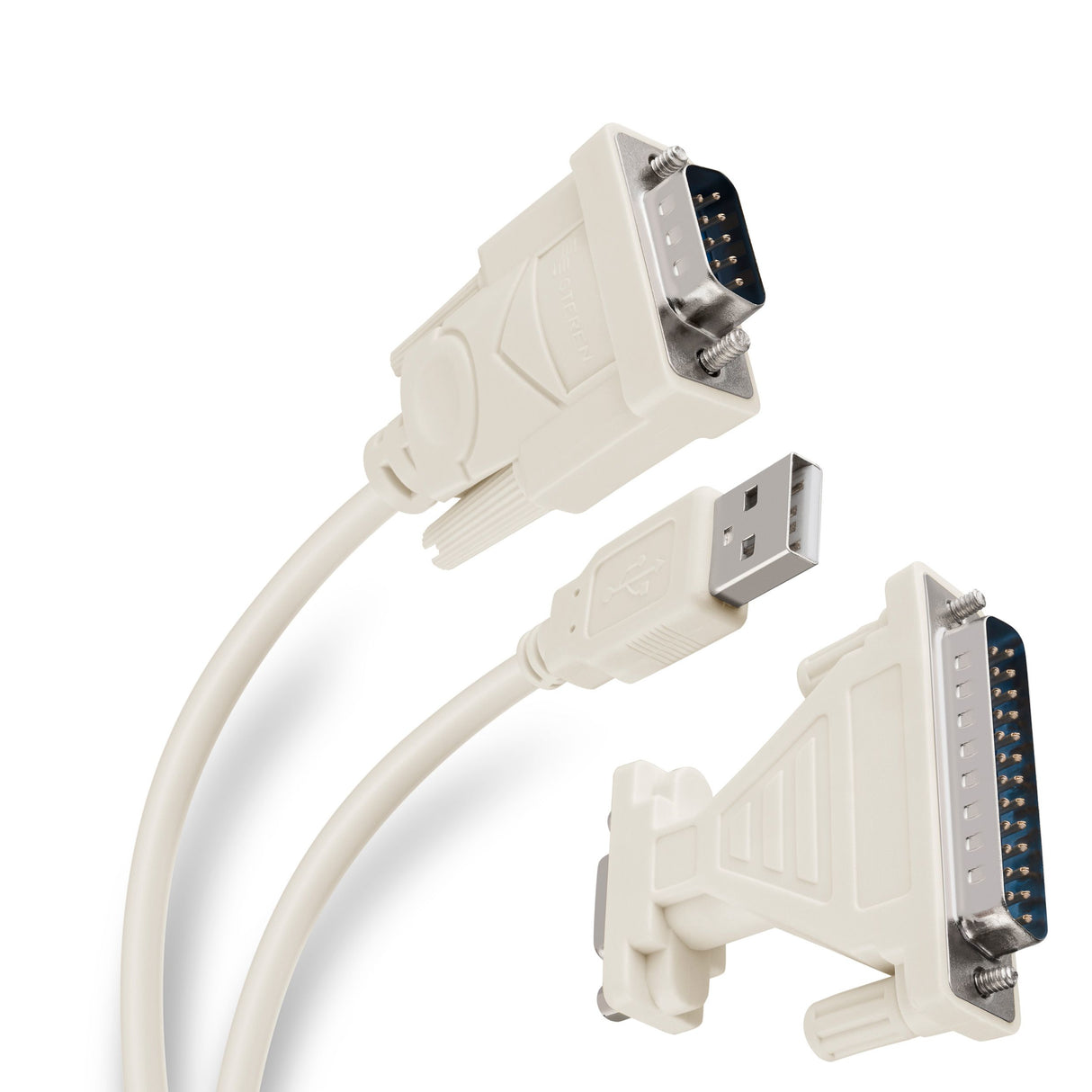 Steren USB-SER cable serial Gris 1.8 m D-Sub (DB-9) USB tipo A, Macho, Macho