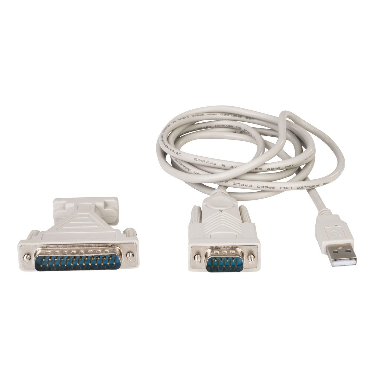 Steren USB-SER cable serial Gris 1.8 m D-Sub (DB-9) USB tipo A, Macho, Macho