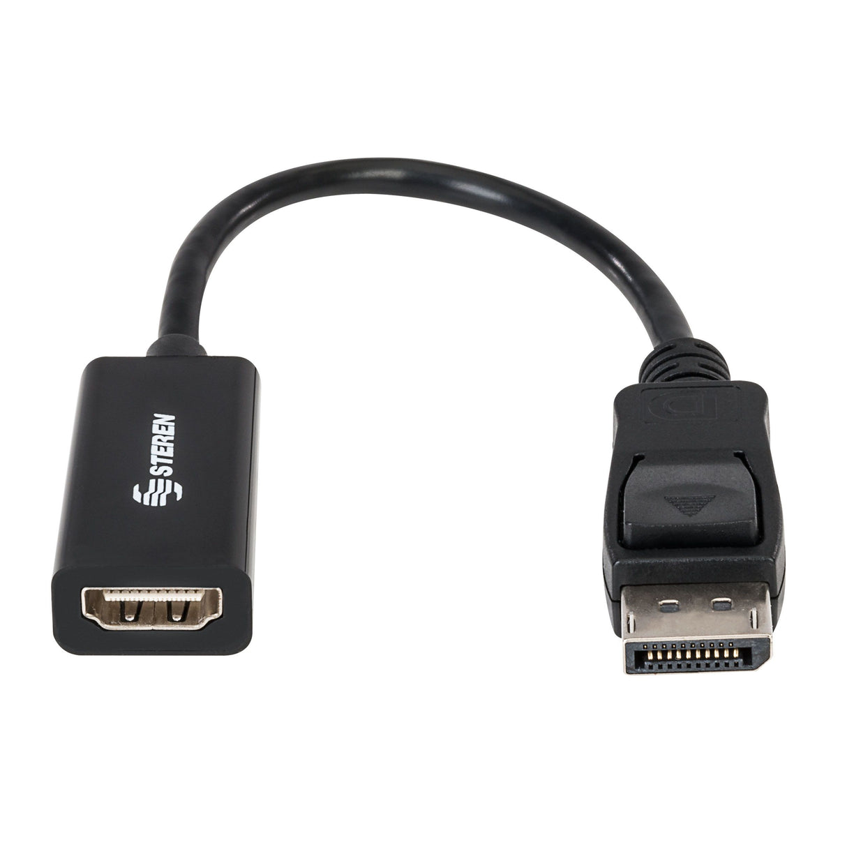 Steren 506-450 adaptador de cable de vídeo DisplayPort HDMI Tipo A (Estándar) Negro, Macho, Hembra, 1 pieza(s)