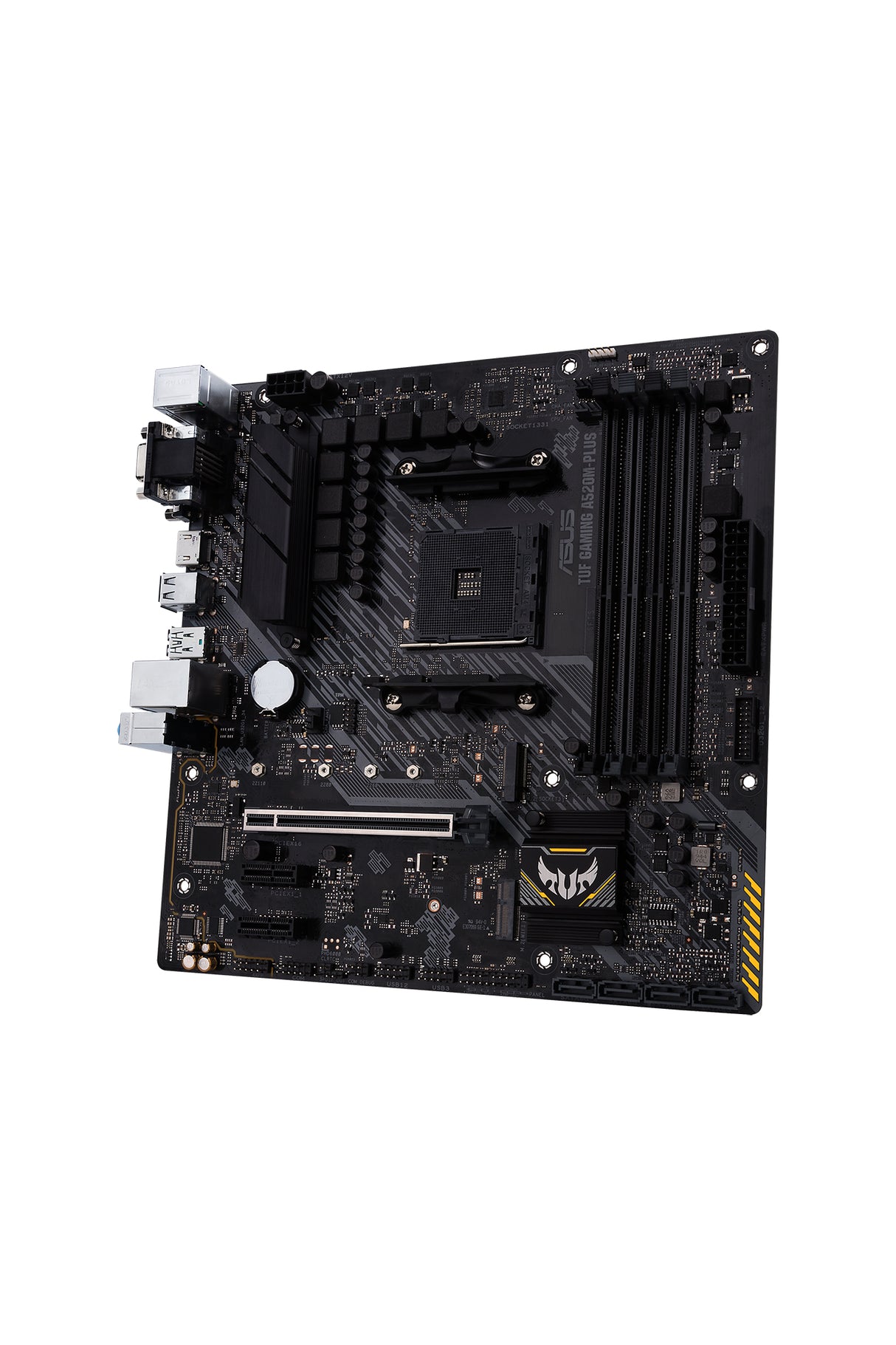 ASUS TUF GAMING A520M-PLUS AMD A520 Enchufe AM4 Micro ATX, AMD Ryzen 3000 Series, DDR4-SDRAM, 128 GB