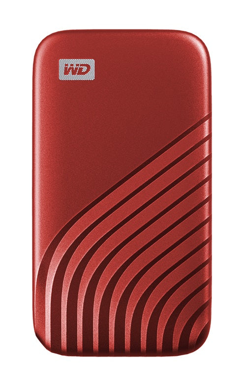 Western Digital My Passport 1 TB USB Tipo C 3.2 Gen 2 (3.1 Gen 2) Rojo, 1050 MB/s, Protección mediante contraseña