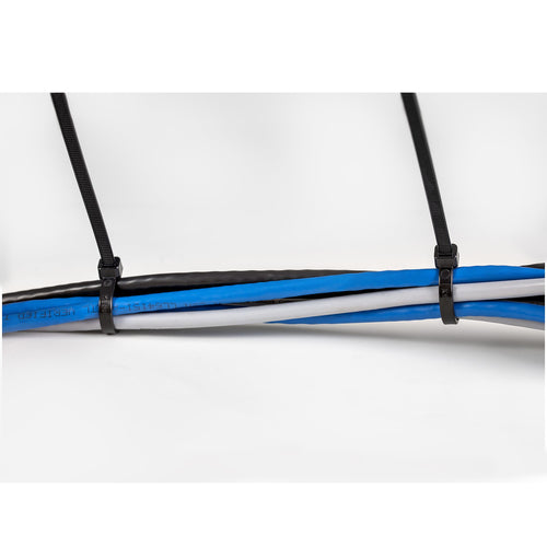 StarTech.com Bridas de 20cm para cables - 4 mm de ancho, 55 mm de diámetro, soportan 22 kg de tensión, de nylon, cierre