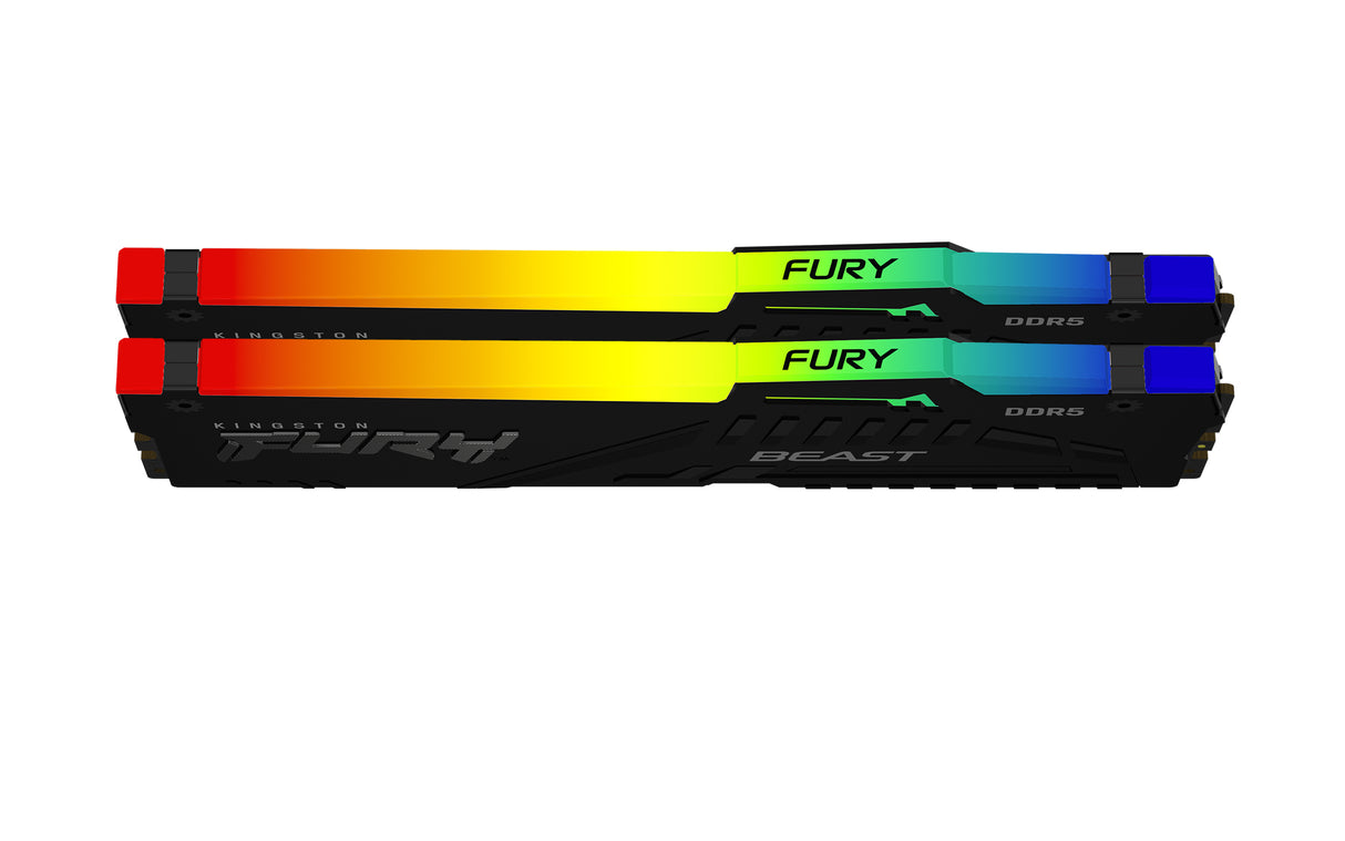 Kingston Technology 32GB 6000MT/s DDR5 CL36 DIMM (Kit of 2) FURY Beast RGB EXPO Memoria RAM Si 36 32 GB 2 x 16 GB