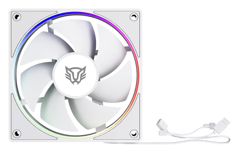 Balam Rush BR-942133 sistema de refrigeración de computadora Gabinete de la computadora Ventilador 12 cm Blanco