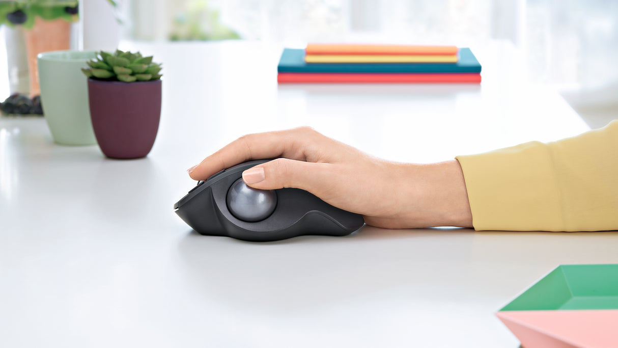 Logitech MX Ergo Ratón RF Wireless + Bluetooth Óptico 380 DPI Botones presionados
